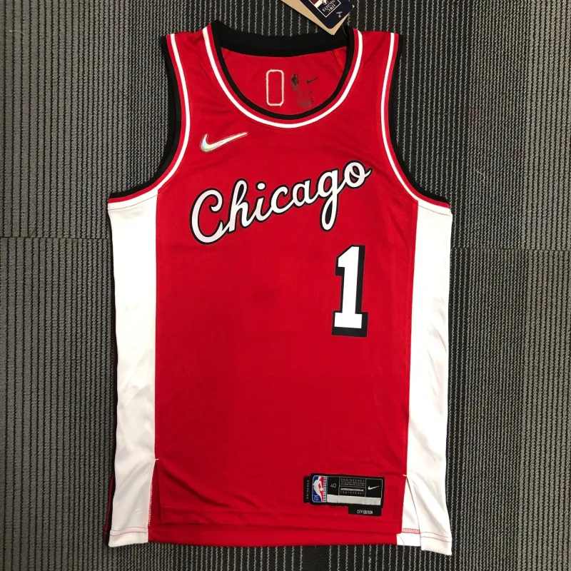 Camisola masculina dos Chicago Bulls City Edition Derrick Rose #1