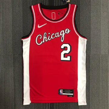Camiseta Chicago Bulls City Edition Lonzo Ball #2, Hombre