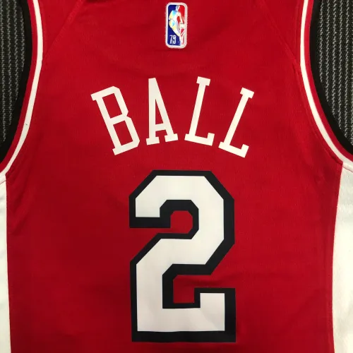 Camiseta Chicago Bulls City Edition Lonzo Ball #2, Hombre