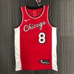 Camisola para homem Zach LaVine #8 Chicago Bulls City Edition Chicago Bulls City Edition Zach LaVine #8 Camisola para homem