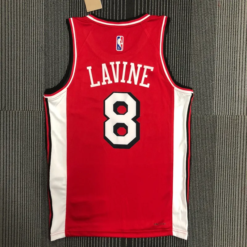 Chicago Bulls City Edition Zach LaVine #8 Camisola para homem
