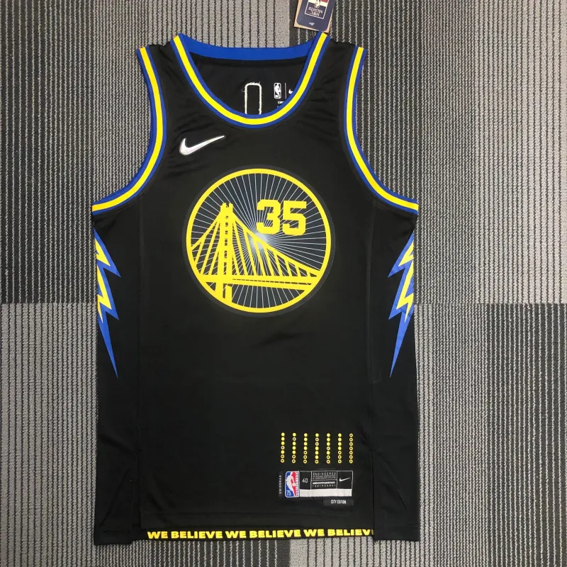 Maglia da uomo Kevin Durant #35 dei Golden State Warriors, edizione City 2022/23