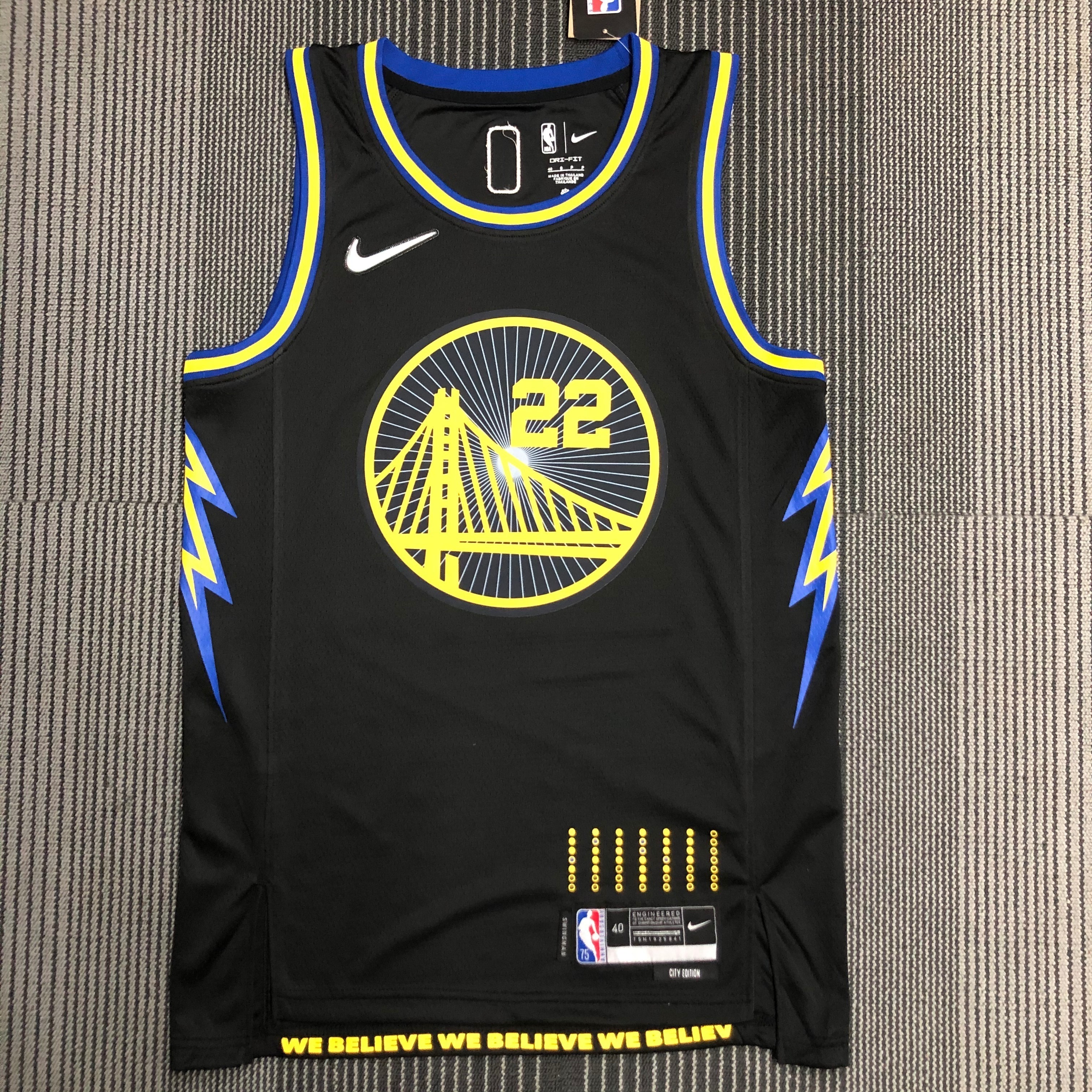 2022/23 Golden State Warriors City Edition Andrew Wiggins #22 Men#039;s Jersey