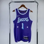 2022/23 Los Angeles Lakers City Edition D'Angelo Russell #1 Camisola para homem 2022/23 Los Angeles Lakers City Edition D'Angelo Russell #1 Camisola para homem
