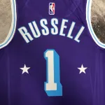 2022/23 Los Angeles Lakers City Edition D'Angelo Russell #1 Camisola para homem