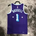 2022/23 Los Angeles Lakers City Edition D'Angelo Russell #1 Camisola para homem