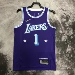 2022/23 Los Angeles Lakers City Edition D'Angelo Russell #1 Camisola para homem