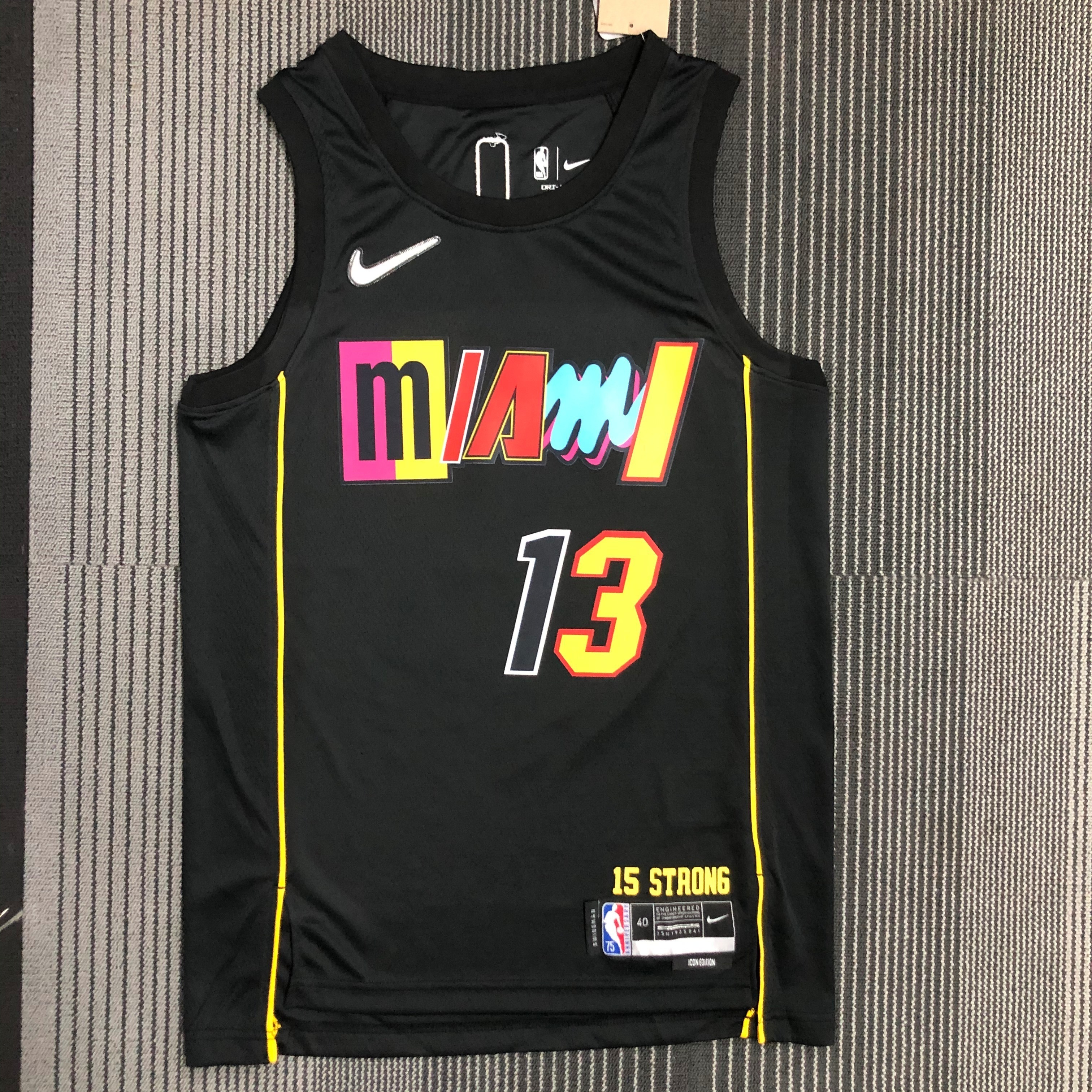 2022/23 Miami Heat City Edition Bam Adebayo #13 Men#039;s Jersey