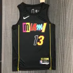 2022/23 Camiseta Miami Heat City Edition Bam Adebayo #13, Hombre 2022/23 Camiseta de hombre Miami Heat City Edition Bam Adebayo #13