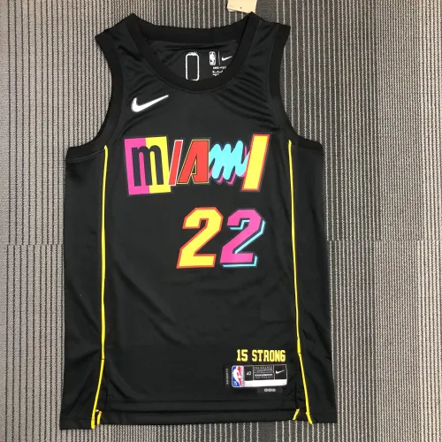 2022/23 Miami Heat City Edition Jimmy Butler #22 Herren-Trikot