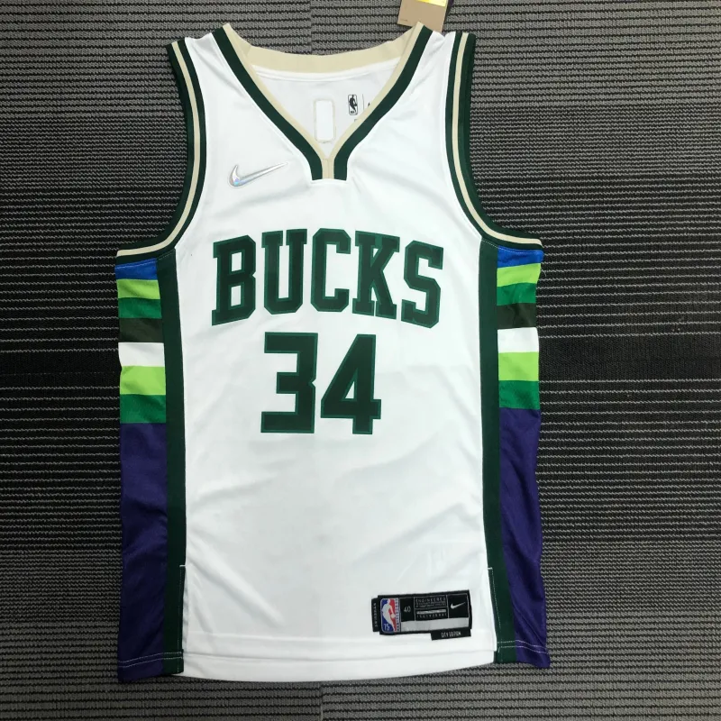 2022/23 Milwaukee Bucks City Edition Giannis Antetokounmpo #34 Men’s Jersey