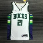2022/23 Milwaukee Bucks City Edition #21 Men's Jersey 2022/23 Milwaukee Bucks City Edition #21 Men’s Jersey
