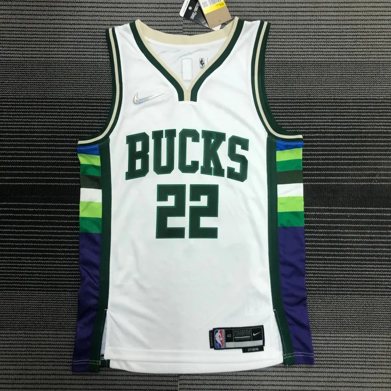 2022/23 Milwaukee Bucks City Edition Khris Middleton #22 Men’s Jersey
