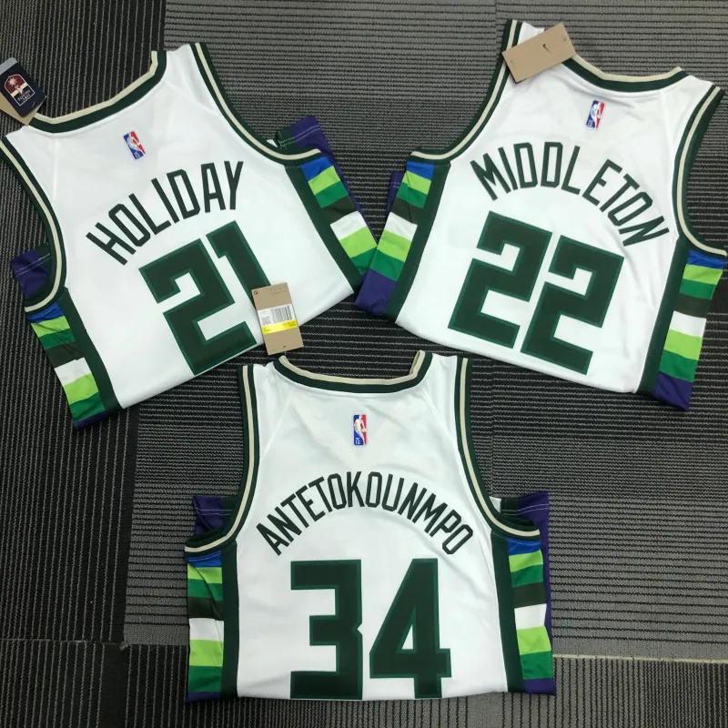 2022/23 Milwaukee Bucks City Edition Khris Middleton #22 Men’s Jersey