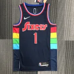 2022/23 Philadelphia 76ers City Edition #1 Maillot Homme 2022/23 Philadelphia 76ers City Edition #1 Men's Jersey