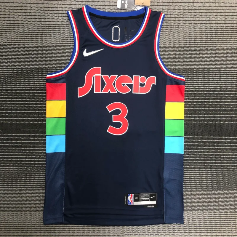 2022/23 Philadelphia 76ers City Edition Allen Iverson #3 Men’s Jersey