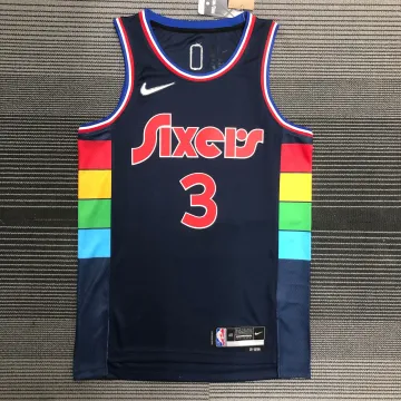 2022/23 Philadelphia 76ers City Edition Allen Iverson #3 Maillot Hommes