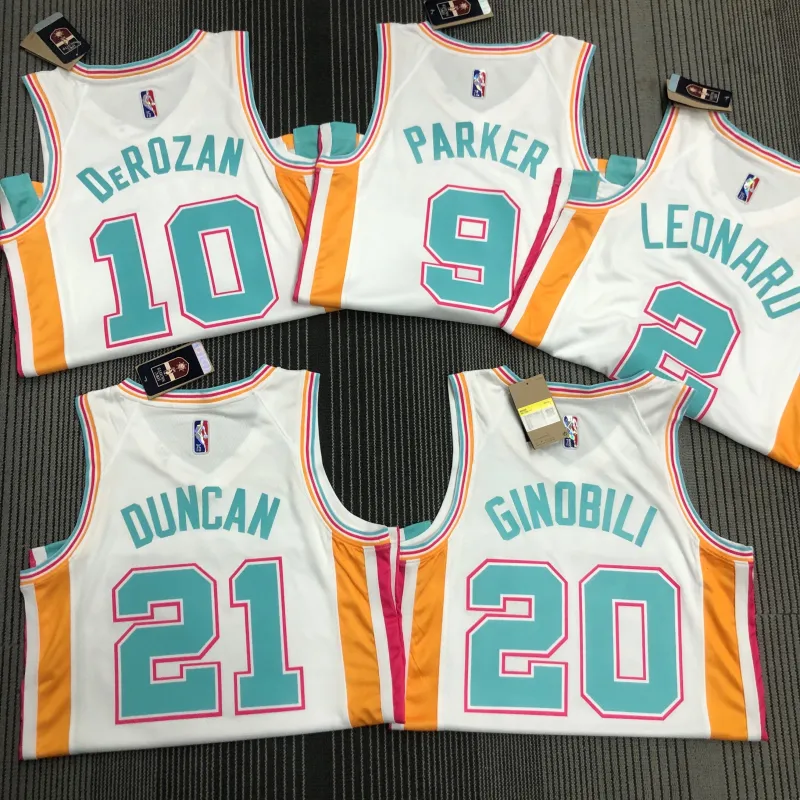 2022/23 San Antonio Spurs City Edition Tim Duncan #21 Jersey | NBA Swingman Jersey