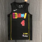 2022/23 Camiseta Miami Heat City Edition Victor Oladipo #4, Hombre 2022/23 Miami Heat City Edition Victor Oladipo #4 Men’s Jersey
