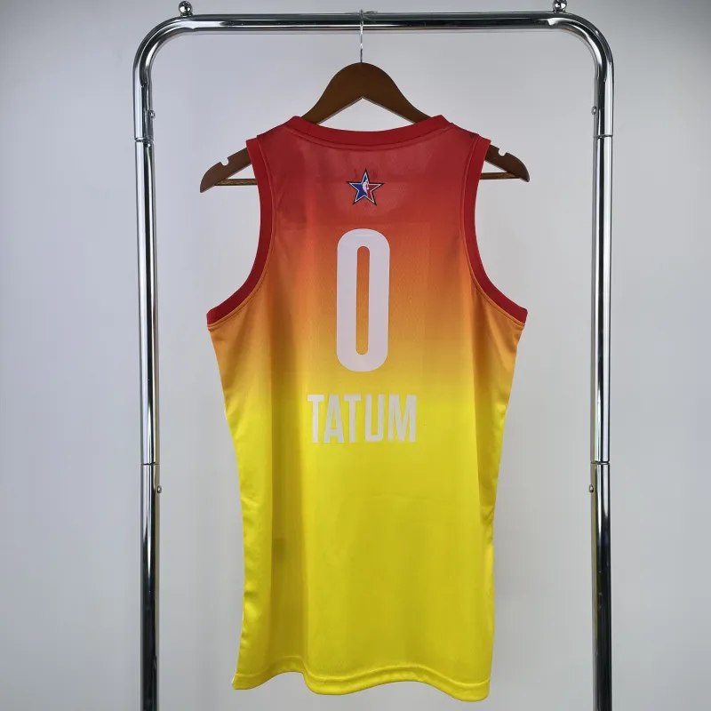 2023/24 Boston Celtics All-Star Jayson Tatum #0 Yellow Men’s Jersey