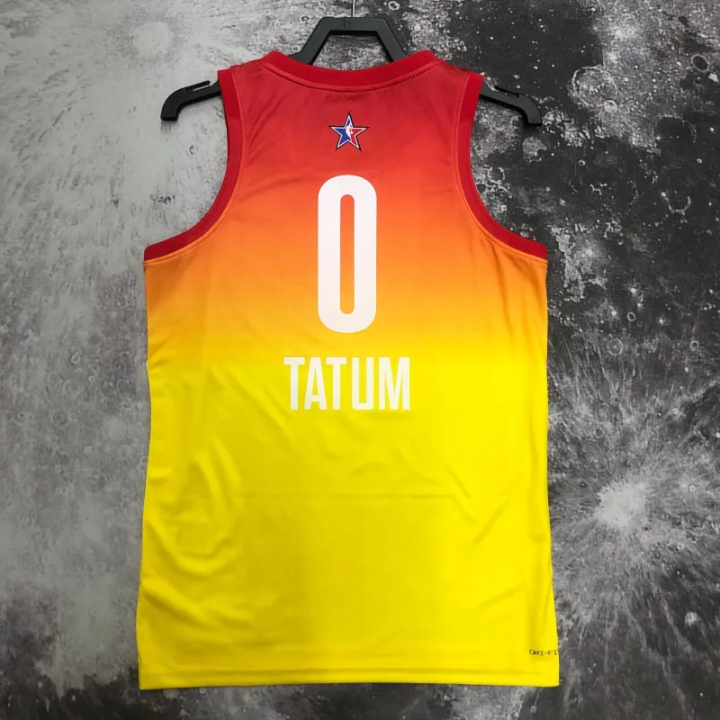 2023/24 Boston Celtics All-Star Jayson Tatum #0 Yellow Men’s Jersey