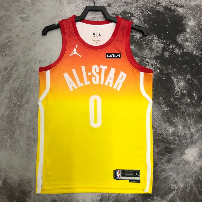 2023/24 Boston Celtics All-Star Jayson Tatum #0 Yellow Men’s Jersey