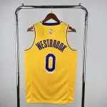2023/24 Los Angeles Lakers Russell Westbrook #0 Yellow Men’s Jersey