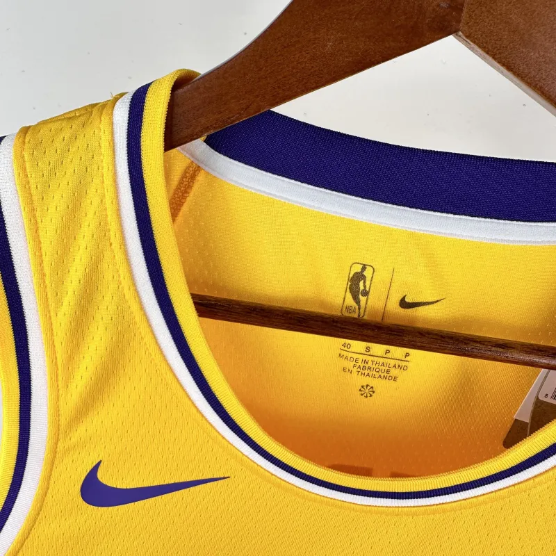 2023/24 Los Angeles Lakers Russell Westbrook #0 Yellow Men’s Jersey
