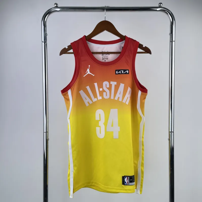 Camisa masculina dos Milwaukee Bucks 2023/24 com o All-Star Giannis Antetokounmpo #34