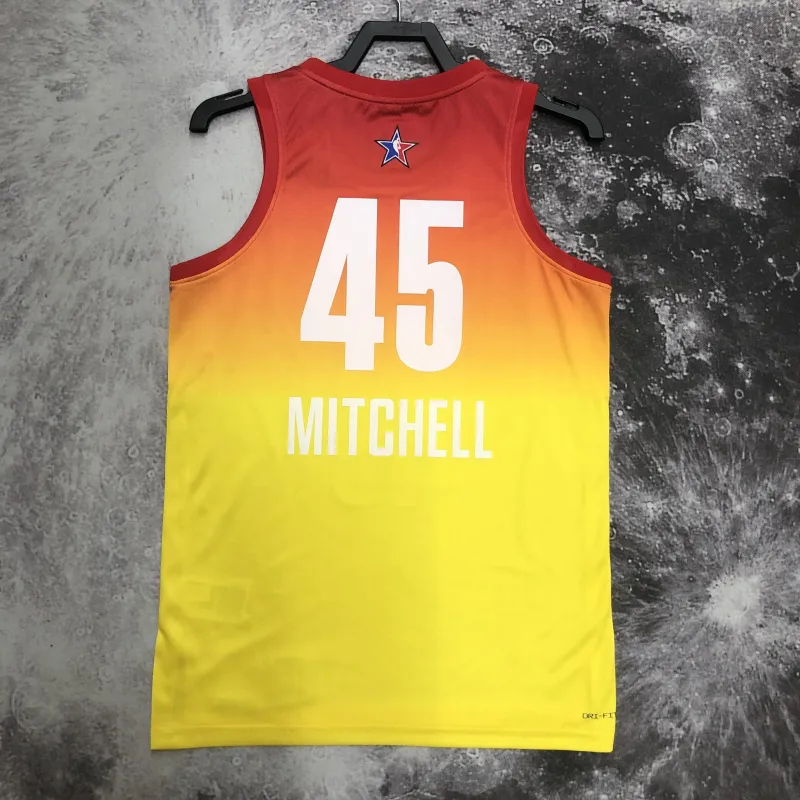 2023/24 Cleveland Cavaliers Yellow Donovan Mitchell #45 Men’s Jersey