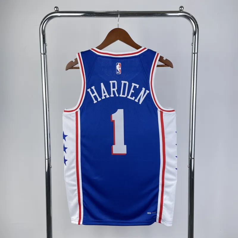 2023/24 Philadelphia 76ers Blue #1 Men’s Jersey