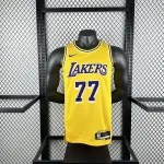 2023/24 Los Angeles Lakers Luka Doncic #77 Yellow Men’s Jersey