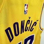 2023/24 Los Angeles Lakers Luka Doncic #77 Yellow Men’s Jersey