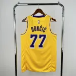 2023/24 Los Angeles Lakers Luka Doncic #77 Yellow Men’s Jersey