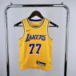 2023/24 Los Angeles Lakers Luka Doncic #77 Youth Yellow Jersey 2023/24 Los Angeles Lakers Luka Doncic #77 Youth Yellow Jersey