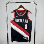 Camiseta negra de visitante Deni Avdija #8 de los Portland Trail Blazers 2023/24 | Camiseta Swingman de la NBA 2023/24 Portland Trail Blazers Away Black Deni Avdija #8 Jersey | NBA Swingman Jersey
