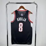 2023/24 Portland Trail Blazers Away Black Deni Avdija #8 Jersey | NBA Swingman Jersey