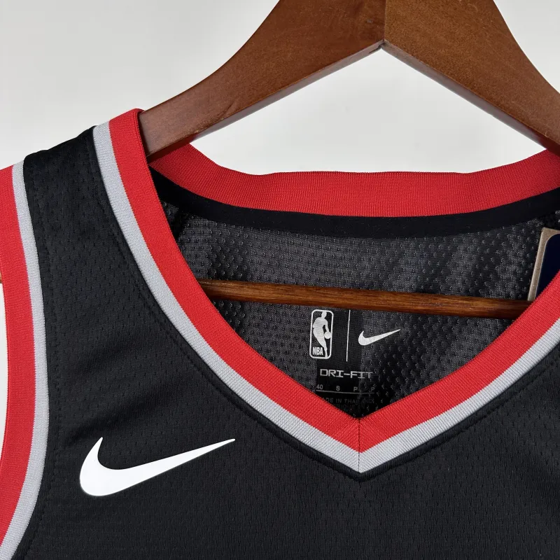2023/24 Portland Trail Blazers Away Black Deni Avdija #8 Jersey | NBA Swingman Jersey