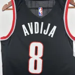 2023/24 Portland Trail Blazers Away Black Deni Avdija #8 Jersey | NBA Swingman Jersey