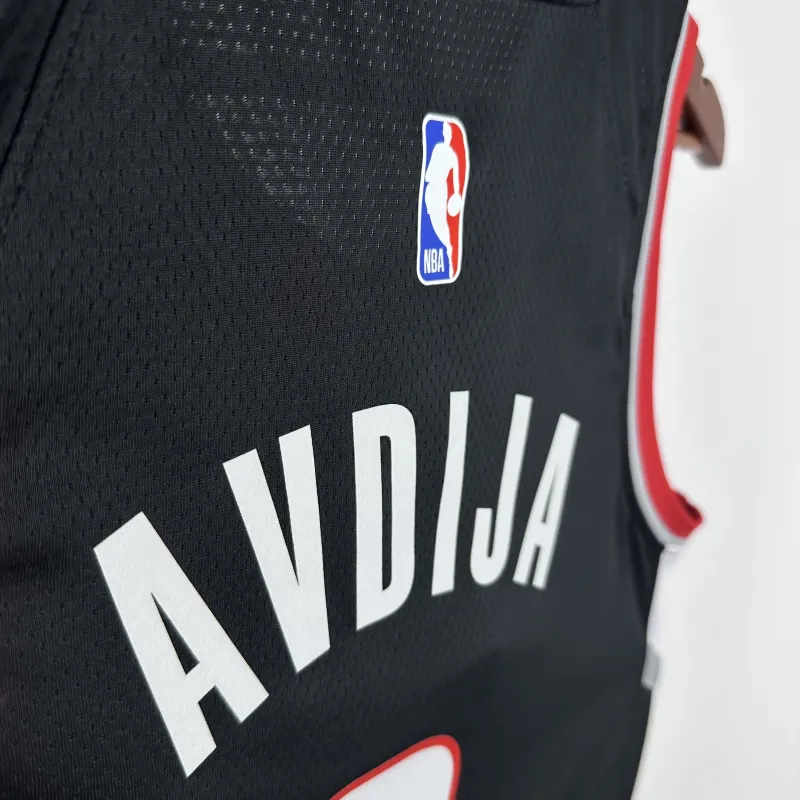 2023/24 Portland Trail Blazers Away Black Deni Avdija #8 Jersey | NBA Swingman Jersey
