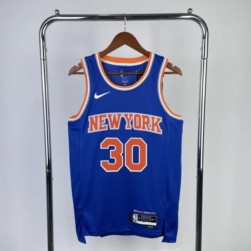 2023/24 New York Knicks Away Blue Julius Randle #30 Jersey | NBA Swingman Jersey