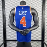 2023/24 New York Knicks Away Blue Derrick Rose #4 Jersey | NBA Swingman Jersey