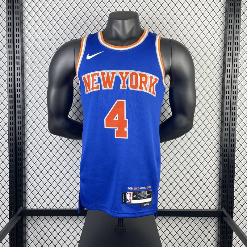 2023/24 New York Knicks Away Blue Derrick Rose #4 Jersey | NBA Swingman Jersey