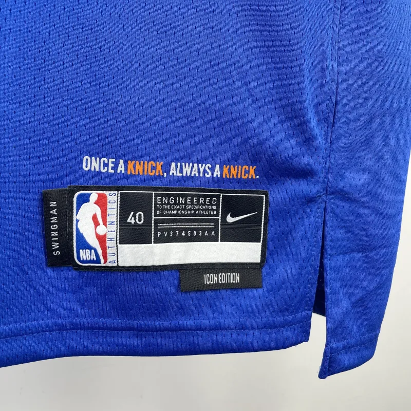 2023/24 New York Knicks Away Blue Derrick Rose #4 Jersey | NBA Swingman Jersey