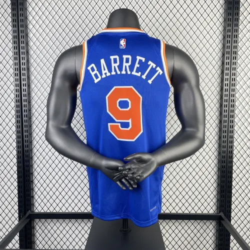 2023/24 New York Knicks Away Blue #9 Jersey | NBA Swingman Jersey