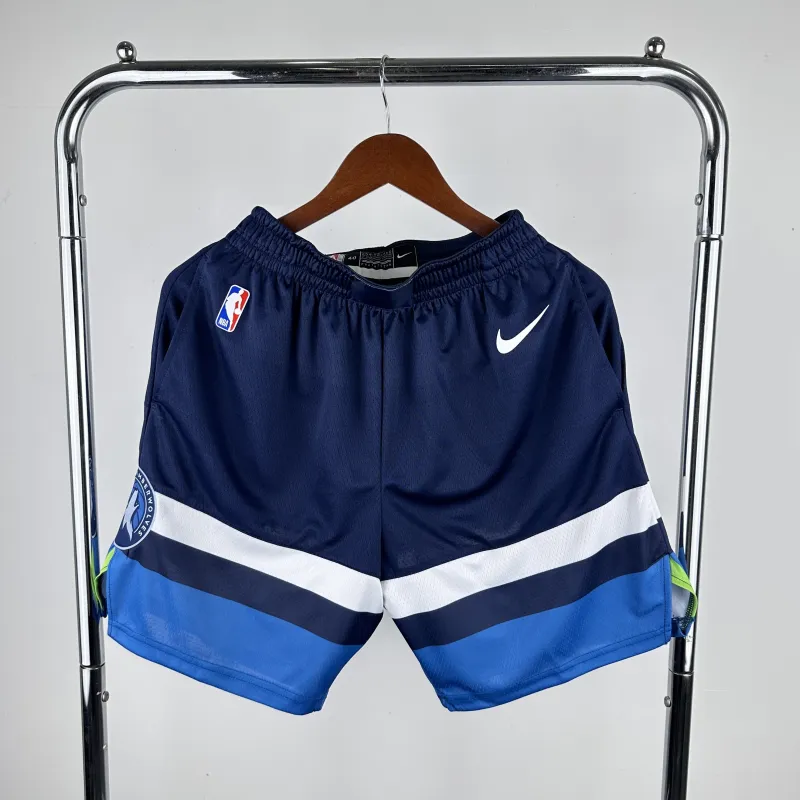 2023/24 Minnesota Timberwolves Away Blue Men’s Shorts