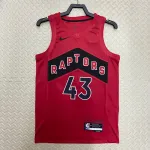 Camisa Toronto Raptors 2023/24 Away Red Pascal Siakam #43 | Camisa Swingman da NBA 2023/24 Toronto Raptors Away Red Pascal Siakam #43 Jersey | NBA Swingman Jersey