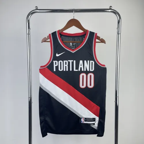 2023/24 Portland Trail Blazers Black Scoot Henderson #00 Jersey | NBA Swingman Jersey