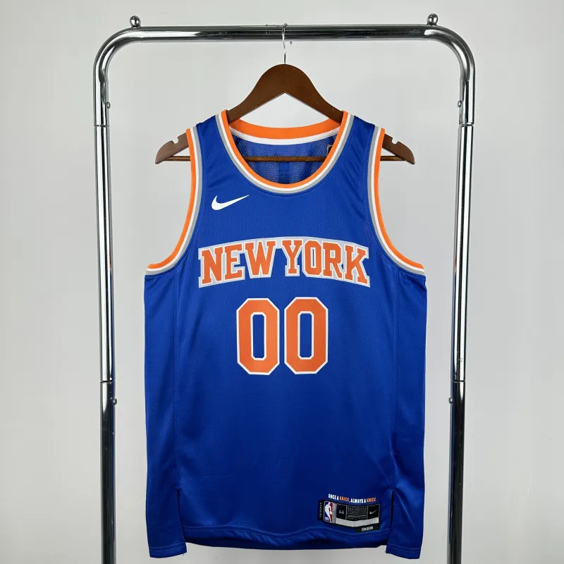 2023/24 New York Knicks Blue Jordan Clarkson Jersey | NBA Swingman Jersey