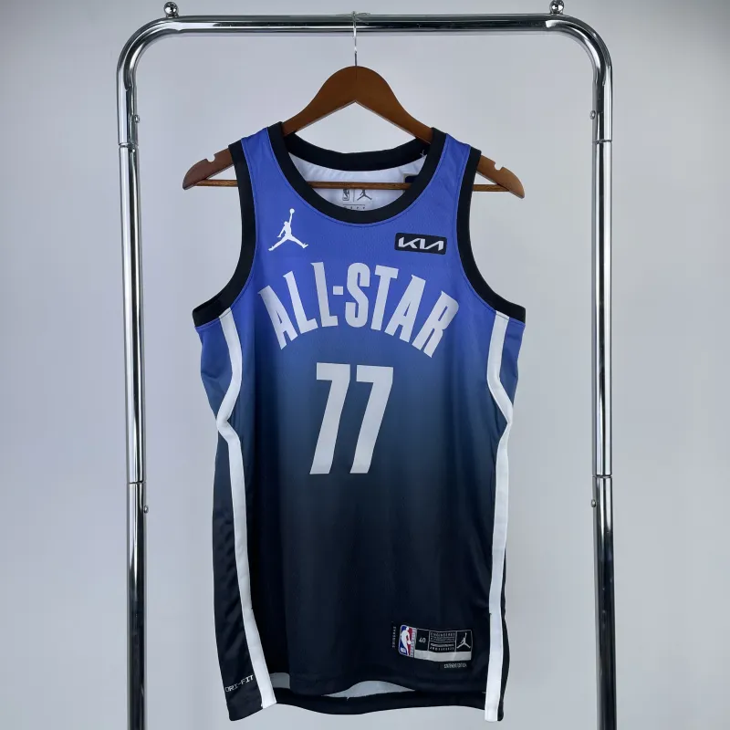 2023/24 Dallas Mavericks All-Star Blue Luka Doncic #77 Men’s Jersey